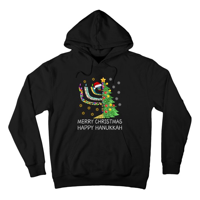 Merry Christmas Happy Hanukkah Jewish Merry Chrismukkah Hoodie