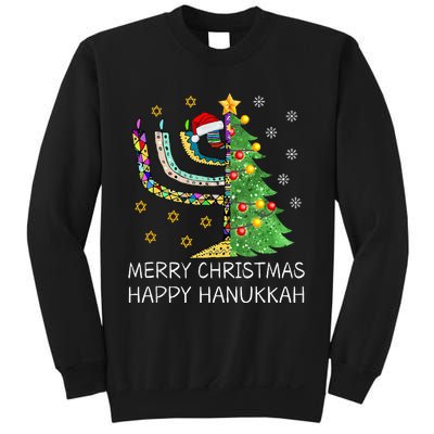 Merry Christmas Happy Hanukkah Jewish Merry Chrismukkah Sweatshirt