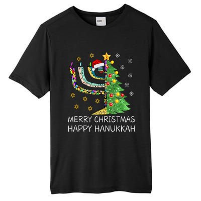 Merry Christmas Happy Hanukkah Jewish Merry Chrismukkah Tall Fusion ChromaSoft Performance T-Shirt