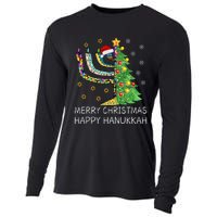 Merry Christmas Happy Hanukkah Jewish Merry Chrismukkah Cooling Performance Long Sleeve Crew