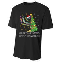 Merry Christmas Happy Hanukkah Jewish Merry Chrismukkah Performance Sprint T-Shirt