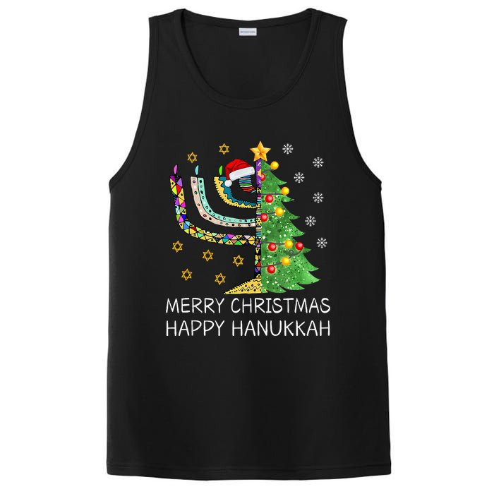 Merry Christmas Happy Hanukkah Jewish Merry Chrismukkah PosiCharge Competitor Tank