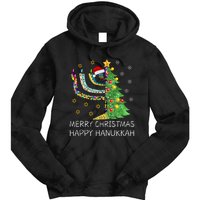 Merry Christmas Happy Hanukkah Jewish Merry Chrismukkah Tie Dye Hoodie