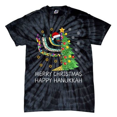 Merry Christmas Happy Hanukkah Jewish Merry Chrismukkah Tie-Dye T-Shirt