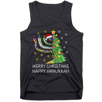 Merry Christmas Happy Hanukkah Jewish Merry Chrismukkah Tank Top