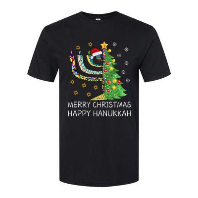 Merry Christmas Happy Hanukkah Jewish Merry Chrismukkah Softstyle CVC T-Shirt