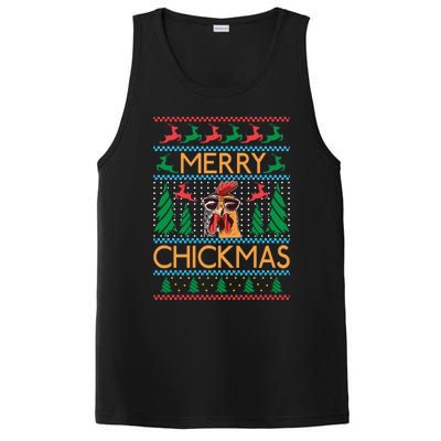 Merry Chickmas Hen Chicken Lover Gift PosiCharge Competitor Tank