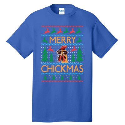 Merry Chickmas Hen Chicken Lover Gift Tall T-Shirt