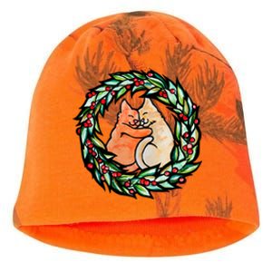 Merry Christmas Holiday Kitty Cats Gift Kati - Camo Knit Beanie