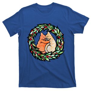 Merry Christmas Holiday Kitty Cats Gift T-Shirt