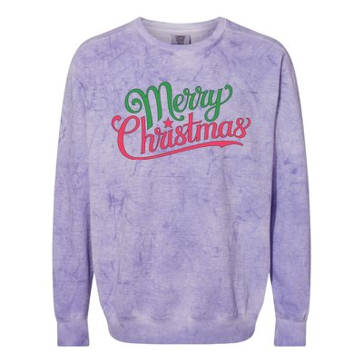 Merry Christmas Holiday Season Xmas Family Matching Colorblast Crewneck Sweatshirt