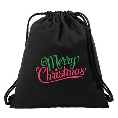 Merry Christmas Holiday Season Xmas Family Matching Drawstring Bag