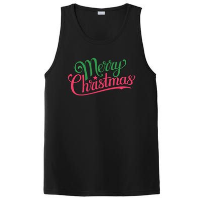 Merry Christmas Holiday Season Xmas Family Matching PosiCharge Competitor Tank