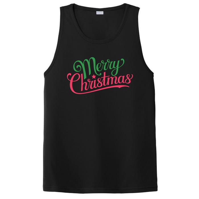 Merry Christmas Holiday Season Xmas Family Matching PosiCharge Competitor Tank