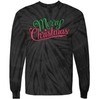 Merry Christmas Holiday Season Xmas Family Matching Tie-Dye Long Sleeve Shirt