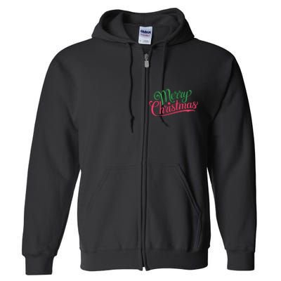 Merry Christmas Holiday Season Xmas Family Matching Full Zip Hoodie