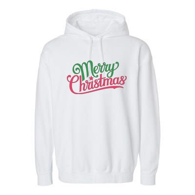 Merry Christmas Holiday Season Xmas Family Matching Garment-Dyed Fleece Hoodie