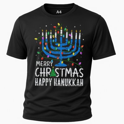 Merry Chrismukkah Happy Christmas Hanukkah Chanukah Jewish Cooling Performance Crew T-Shirt