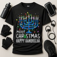 Merry Chrismukkah Happy Christmas Hanukkah Chanukah Jewish Cooling Performance Crew T-Shirt