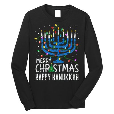 Merry Chrismukkah Happy Christmas Hanukkah Chanukah Jewish Long Sleeve Shirt