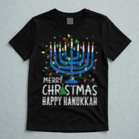 Merry Chrismukkah Happy Christmas Hanukkah Chanukah Jewish T-Shirt