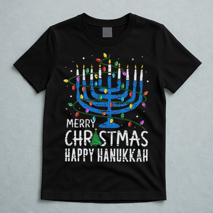 Merry Chrismukkah Happy Christmas Hanukkah Chanukah Jewish T-Shirt