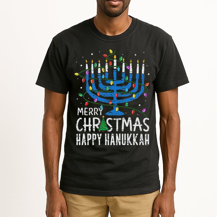 Merry Chrismukkah Happy Christmas Hanukkah Chanukah Jewish Tall T-Shirt
