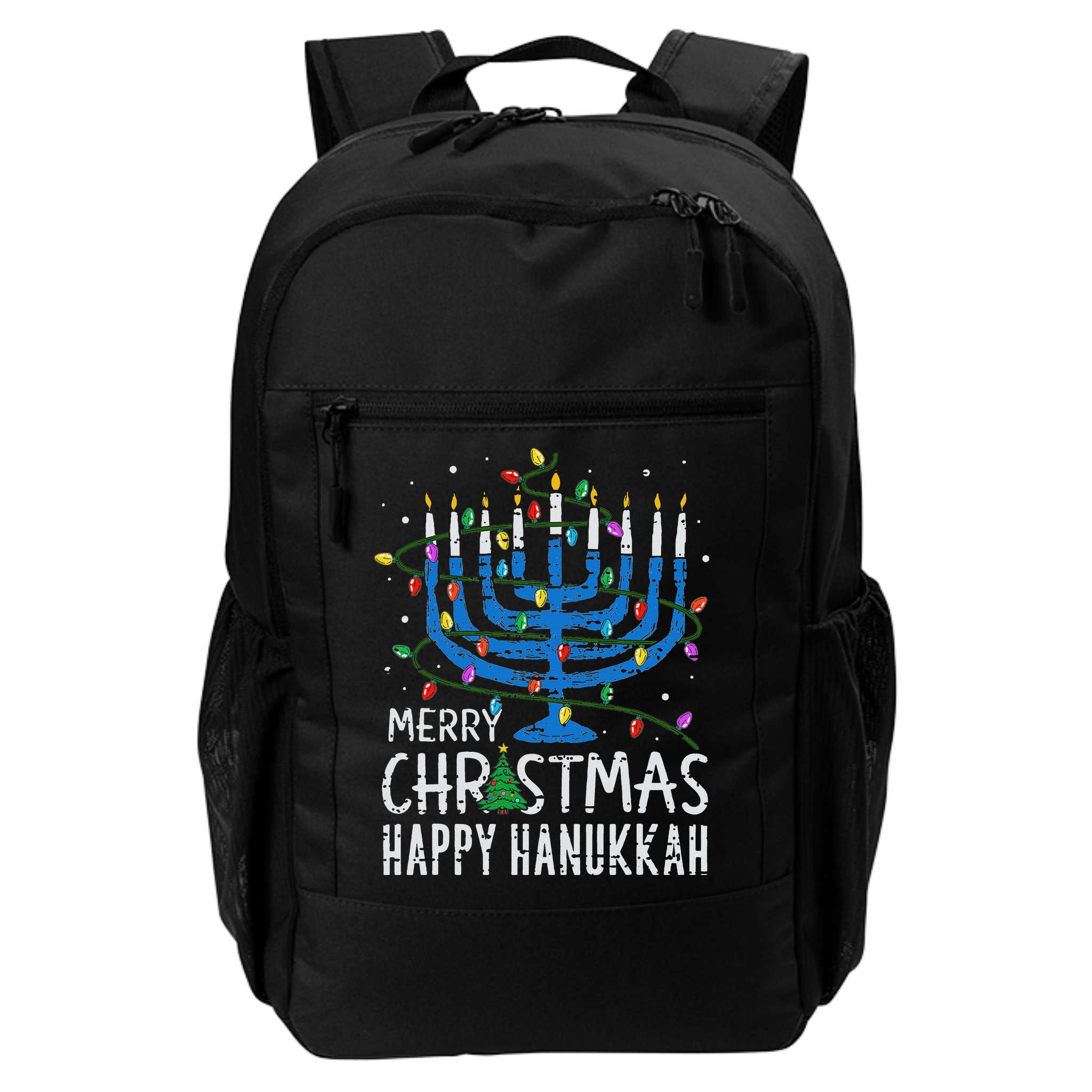 Merry Chrismukkah Happy Christmas Hanukkah Chanukah Jewish Backpack