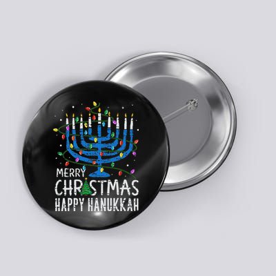 Merry Chrismukkah Happy Christmas Hanukkah Chanukah Jewish Button