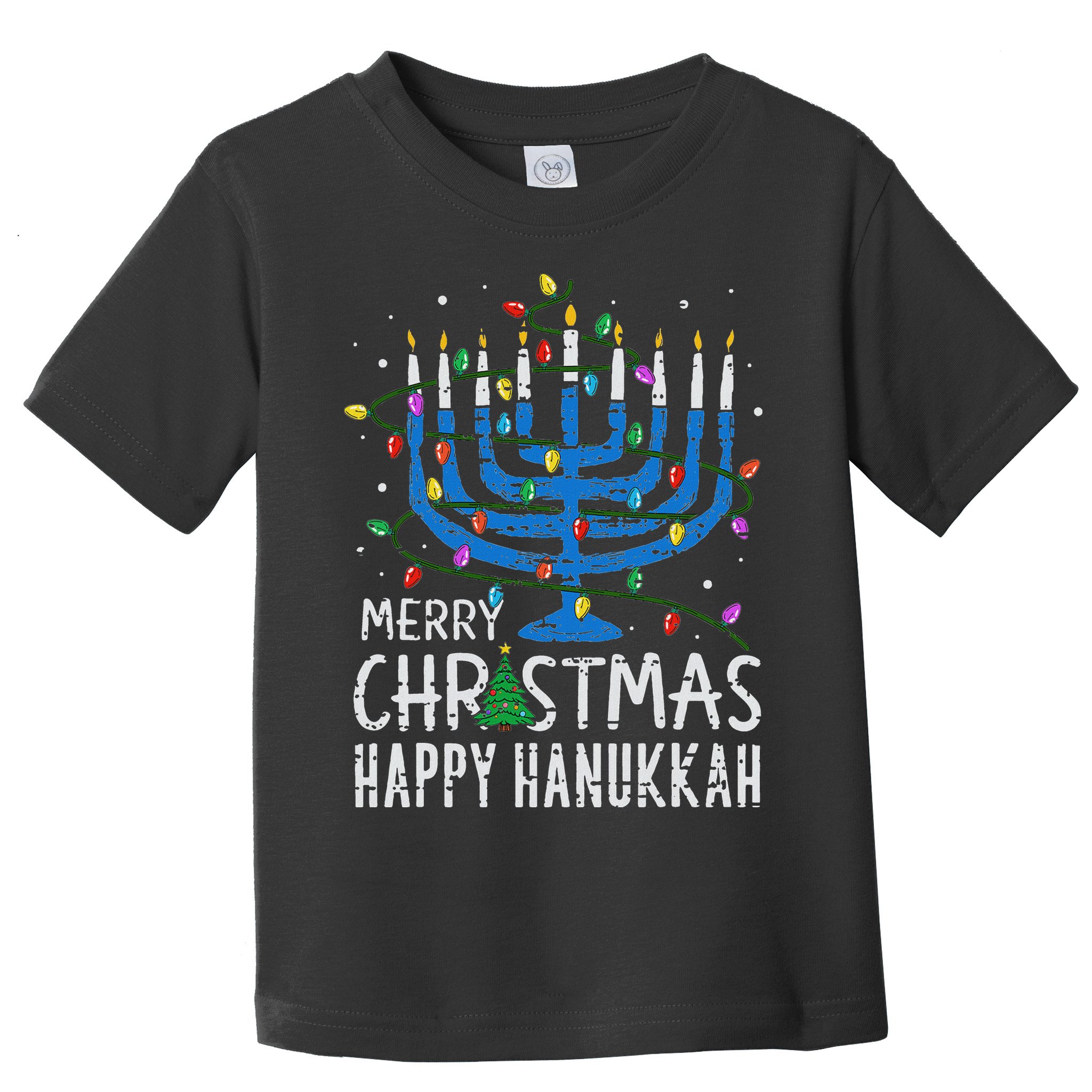 Merry Chrismukkah Happy Christmas Hanukkah Chanukah Jewish Toddler T-Shirt