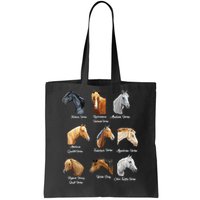 Merry Christmas Horse Breeds Equestrian Cowboy Cowgirl Xmas Tote Bag