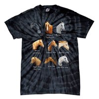 Merry Christmas Horse Breeds Equestrian Cowboy Cowgirl Xmas Tie-Dye T-Shirt