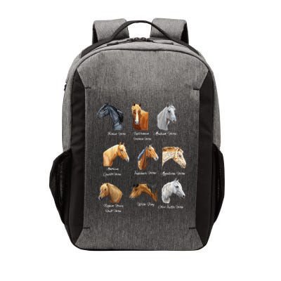 Merry Christmas Horse Breeds Equestrian Cowboy Cowgirl Xmas Vector Backpack