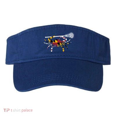 Maryland Crab Holding Lacrosse Stick Boys Girls Lax Funny Gift Visor
