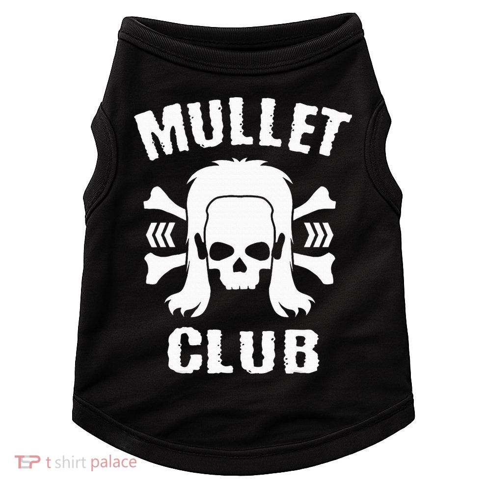 Mullet Club Hairstyle Bones Skull Doggie Tank