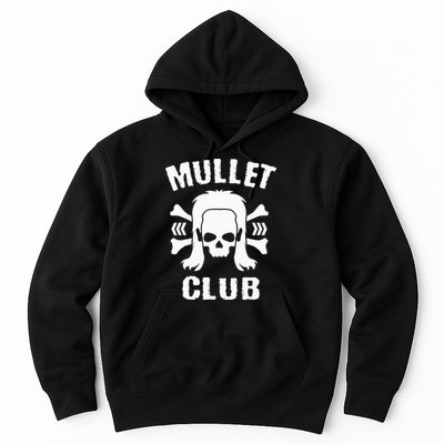 Mullet Club Hairstyle Bones Skull Hoodie