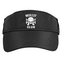 Mullet Club Hairstyle Bones Skull Adult Drive Performance Visor