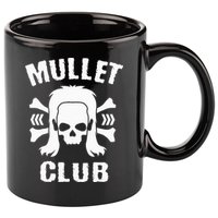 Mullet Club Hairstyle Bones Skull 11oz C Handle Ceramic Mug