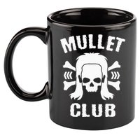 Mullet Club Hairstyle Bones Skull 11oz C Handle Ceramic Mug