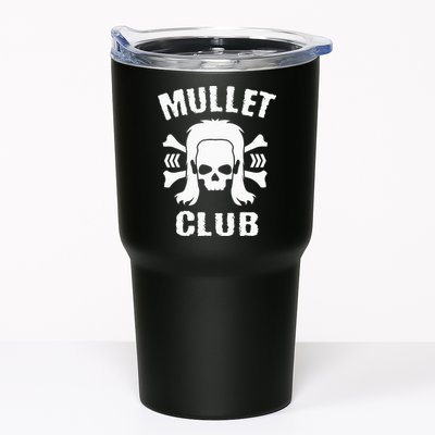 Mullet Club Hairstyle Bones Skull Tumbler