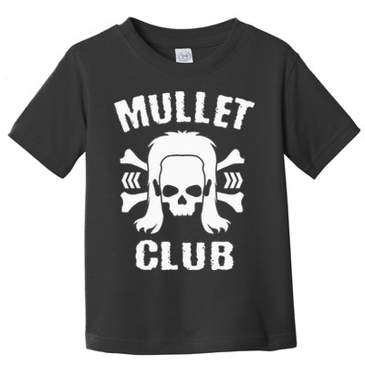 Mullet Club Hairstyle Bones Skull Toddler T-Shirt