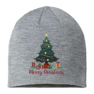 Merry Christmas Holiday Tree Festive Sustainable Beanie