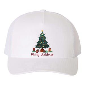 Merry Christmas Holiday Tree Festive Yupoong Adult 5-Panel Trucker Hat