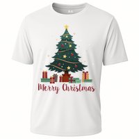 Merry Christmas Holiday Tree Festive Cooling Performance Crew T-Shirt