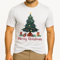 Merry Christmas Holiday Tree Festive Cooling Performance Crew T-Shirt