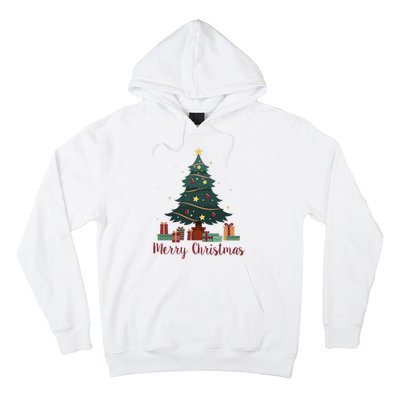 Merry Christmas Holiday Tree Festive Hoodie