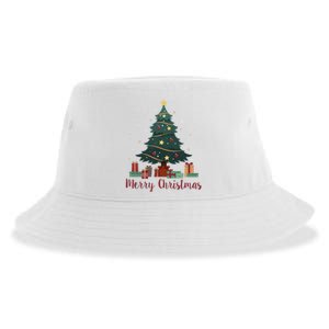 Merry Christmas Holiday Tree Festive Sustainable Bucket Hat