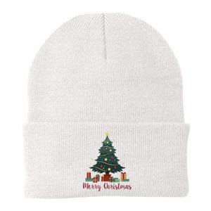 Merry Christmas Holiday Tree Festive Knit Cap Winter Beanie