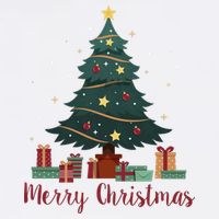 Merry Christmas Holiday Tree Festive Kids T-Shirt