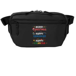 Merry Christmas Happy Hanukkah Happy Kwanzaa Crossbody Pack